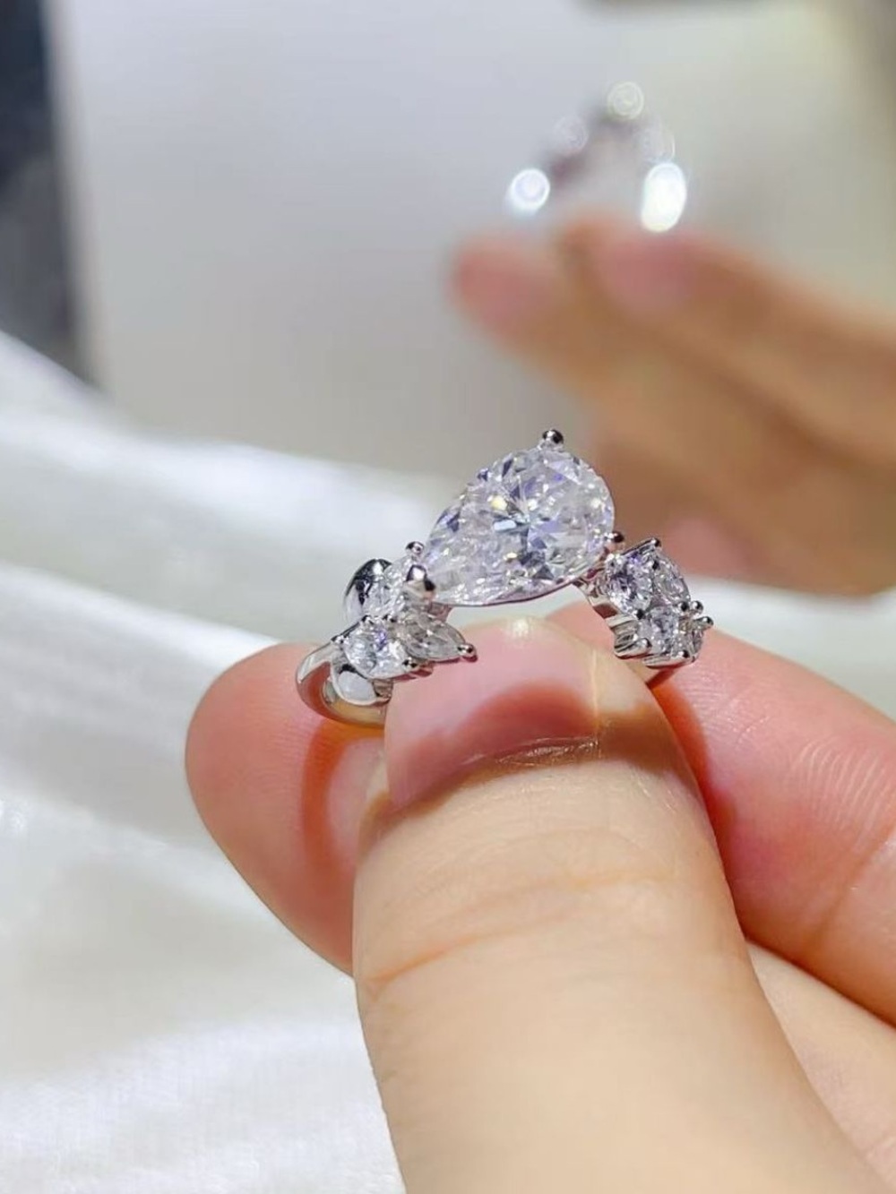 3 Carat Moissanite 925 Sterling Silver Ring